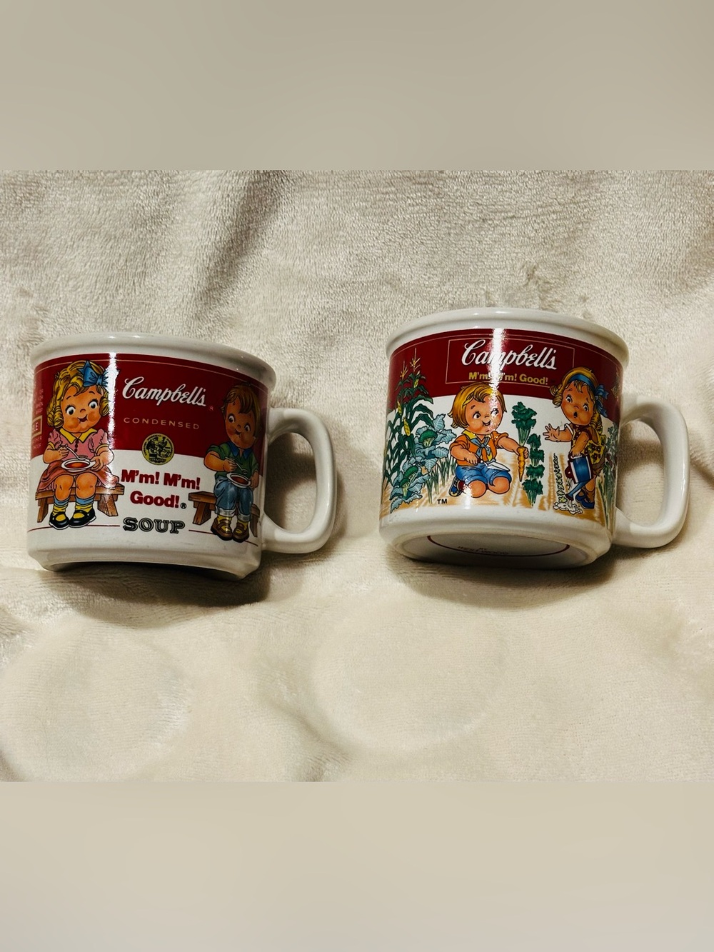 Campbells Soup Mugs Vintage 1999 By Westwood - Set of 2 Collectible Kitchenware